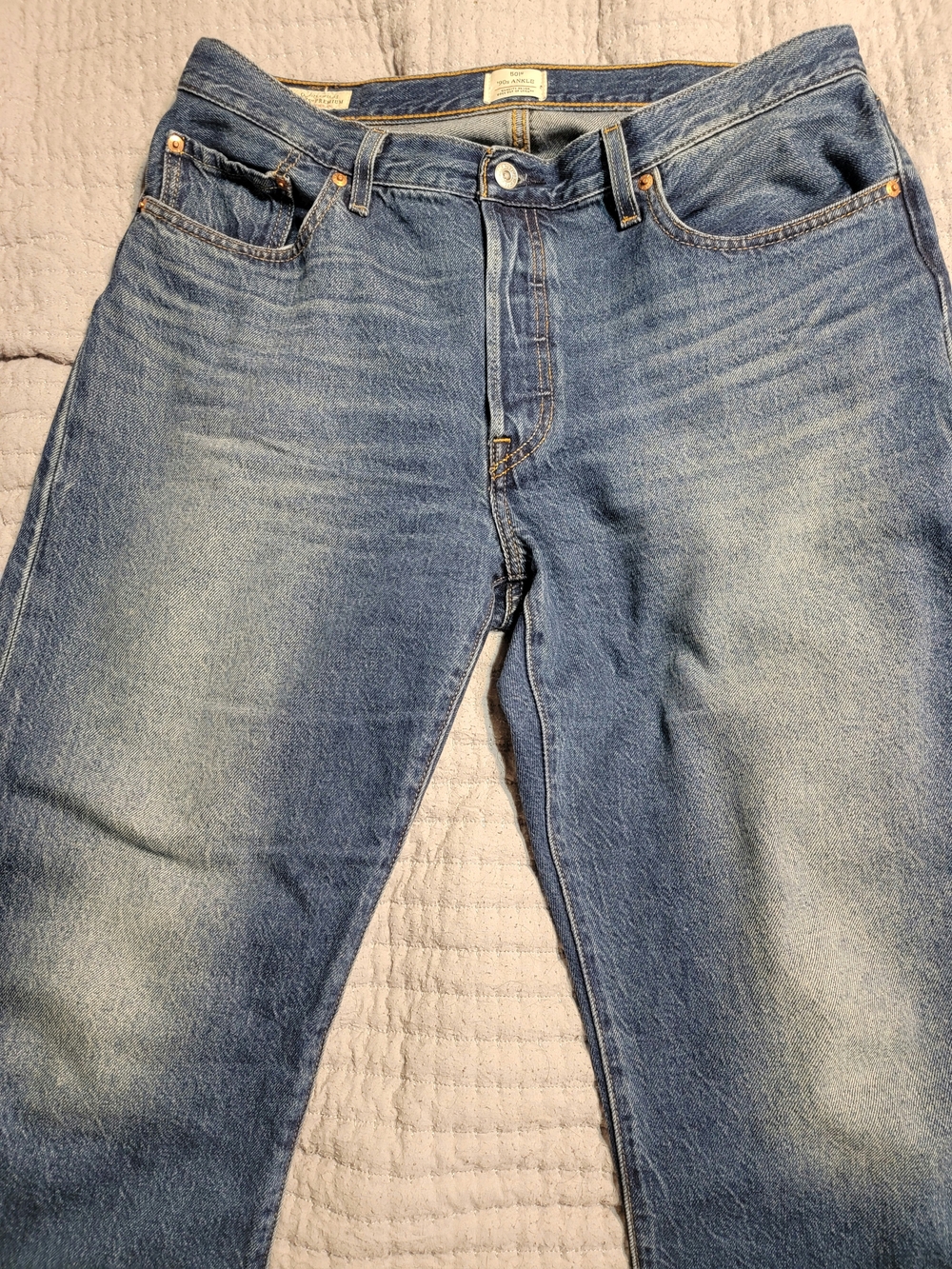 Levi's Women's Straight-Leg Jeans in Blue Wash